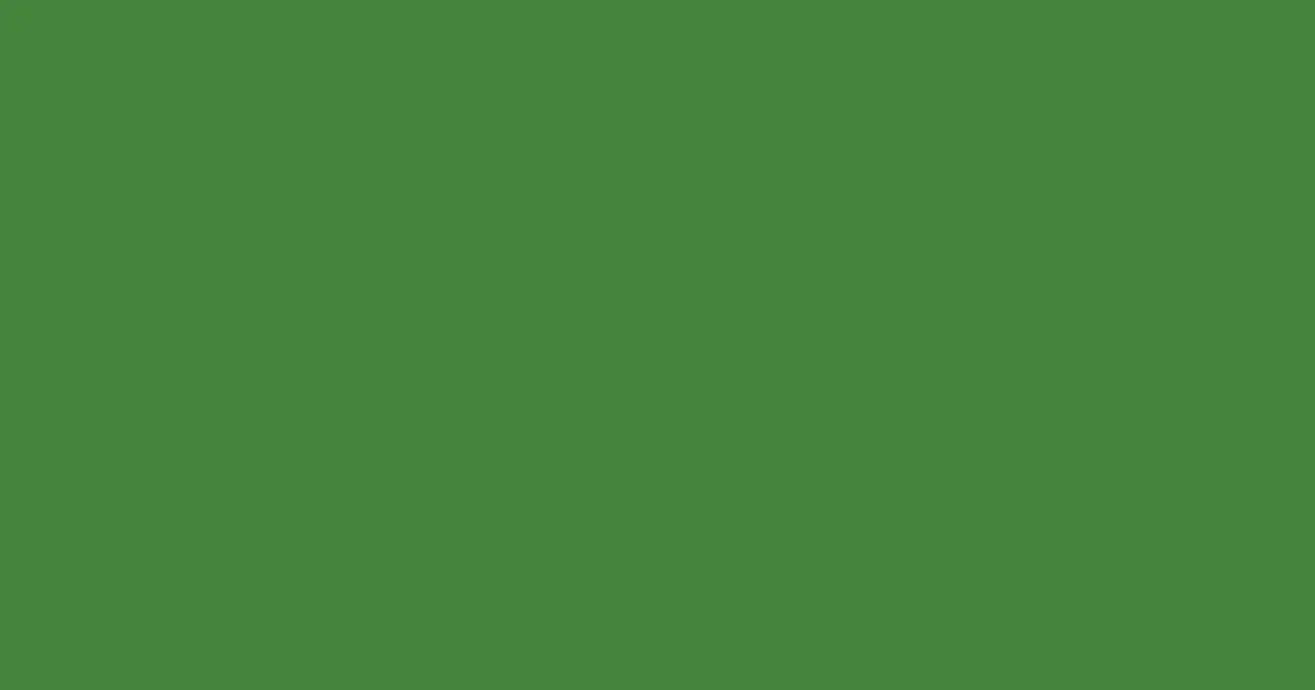 #45843d fern green color image