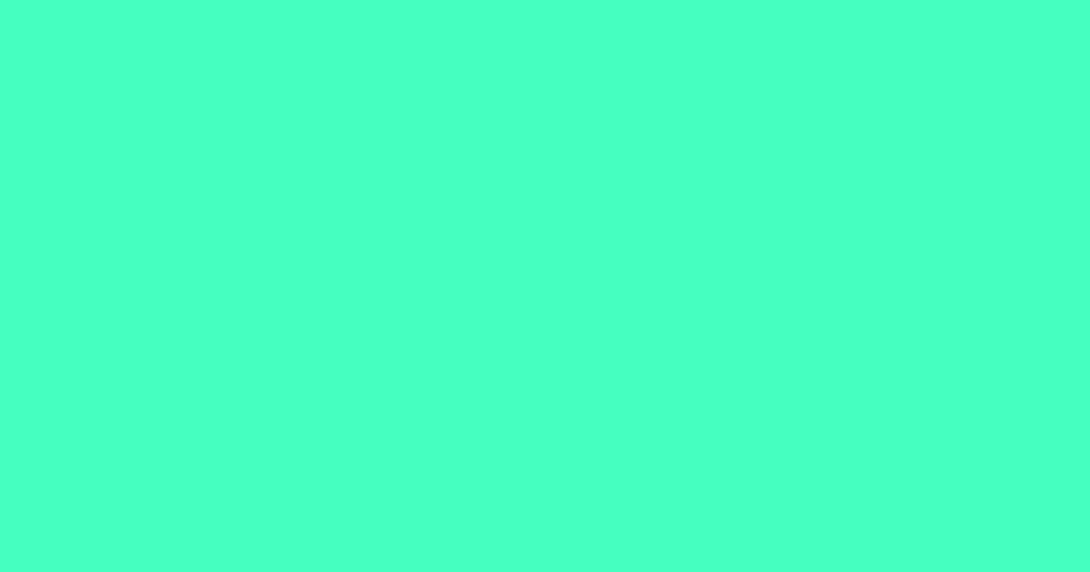 45ffc1 - Aquamarine Color Informations