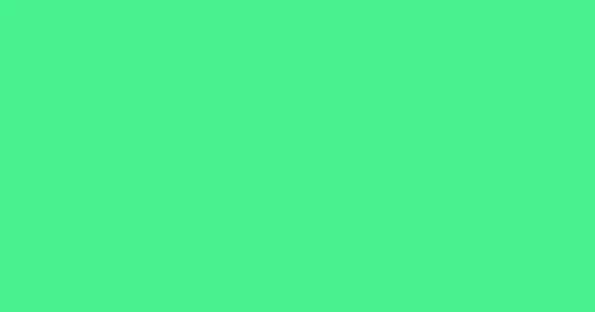 #46f28d screamin' green color image