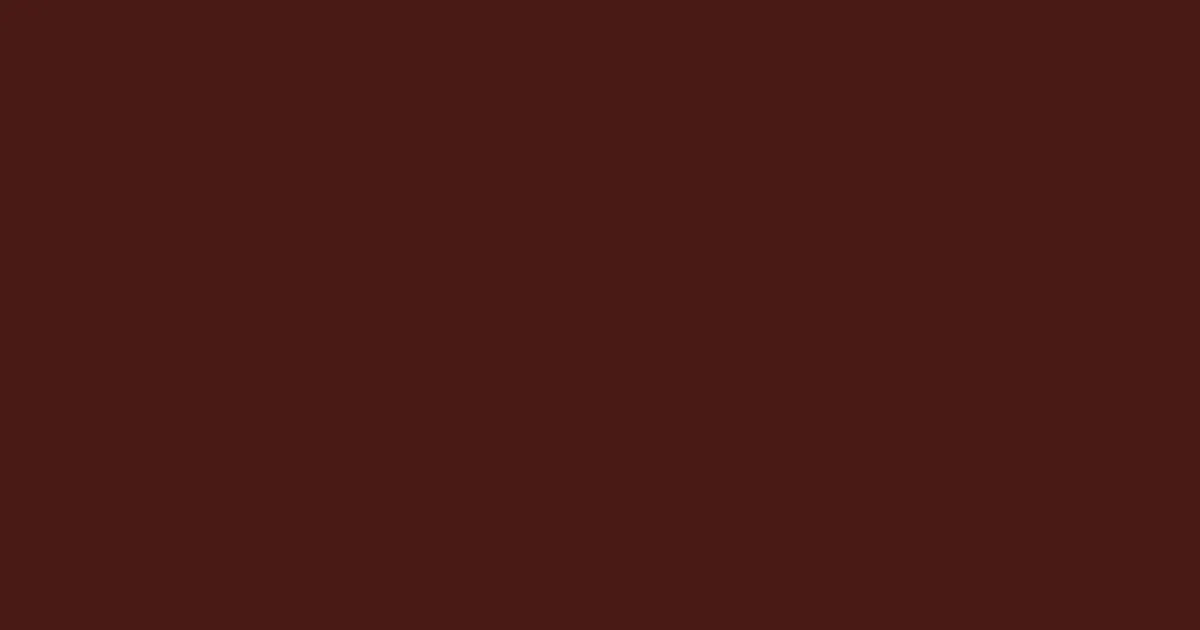 #481a14 brown derby color image