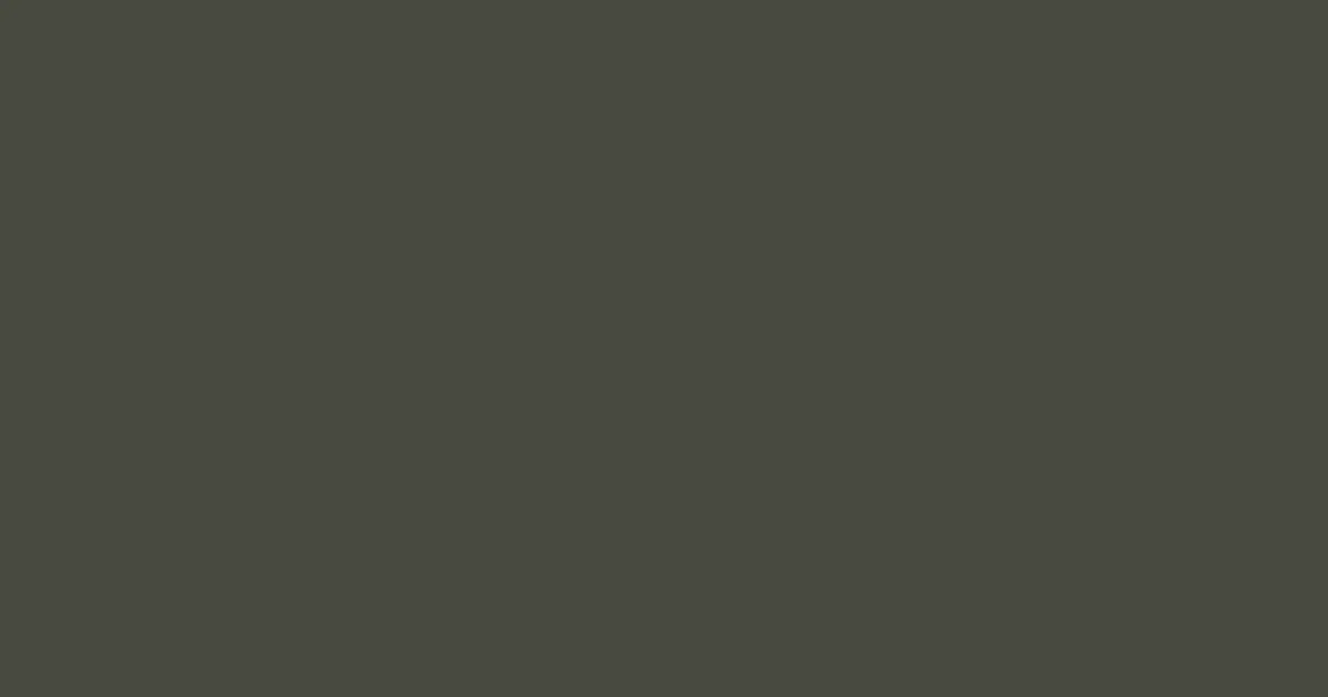 #484940 fuscous gray color image