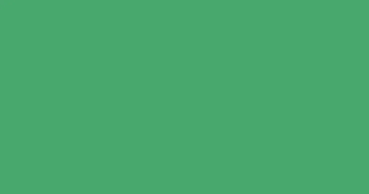 #48a96d ocean green color image