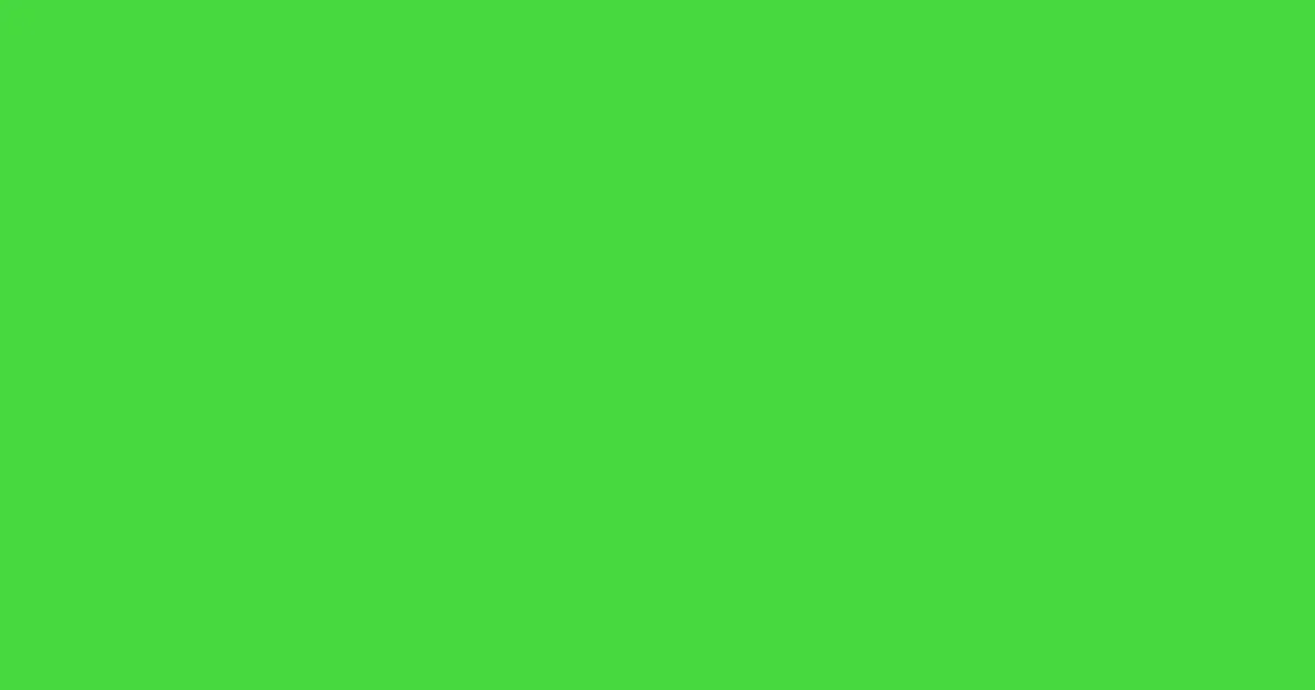 #48d93f emerald color image