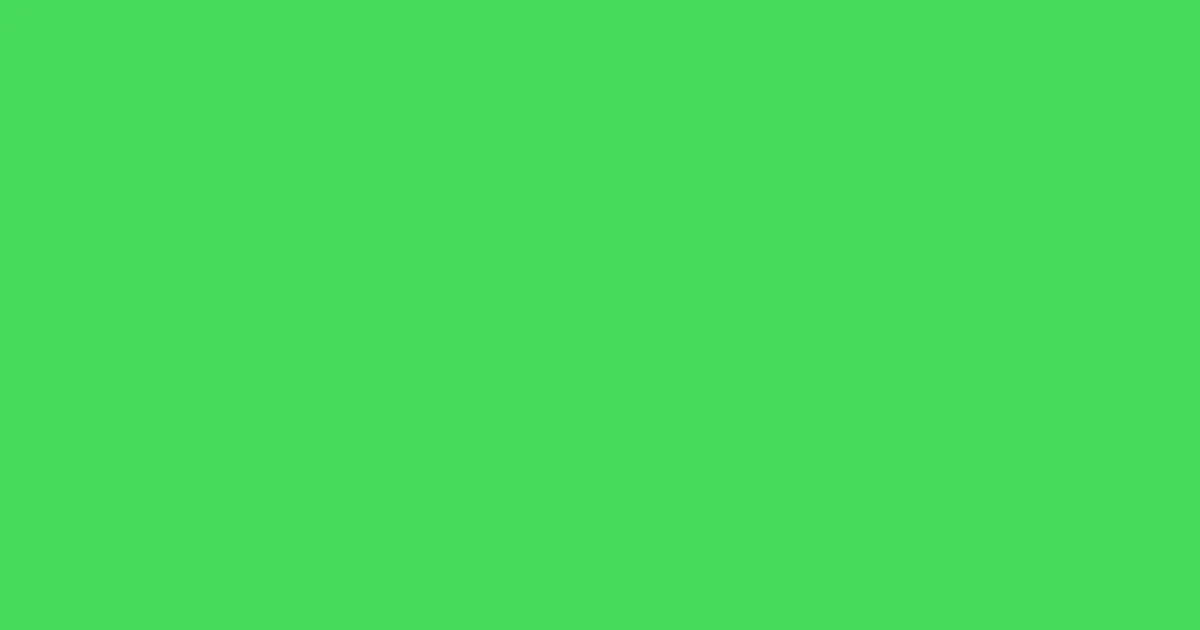 #48da5a emerald color image
