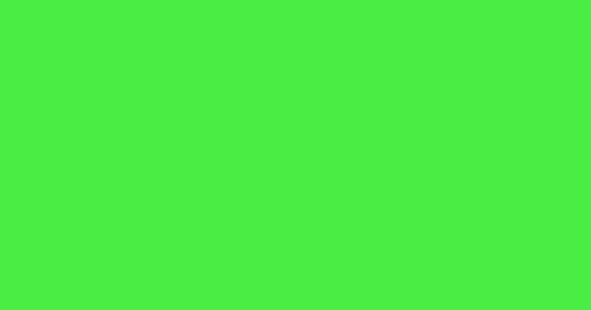 #48ed44 screamin' green color image