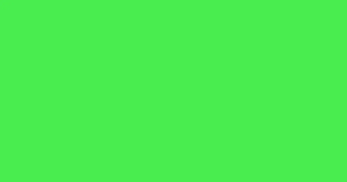 #48ed4f screamin' green color image