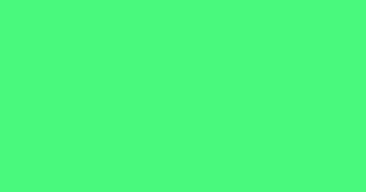 #48f97a screamin' green color image