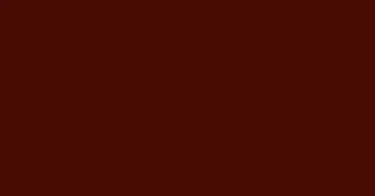 #490c04 rustic red color image
