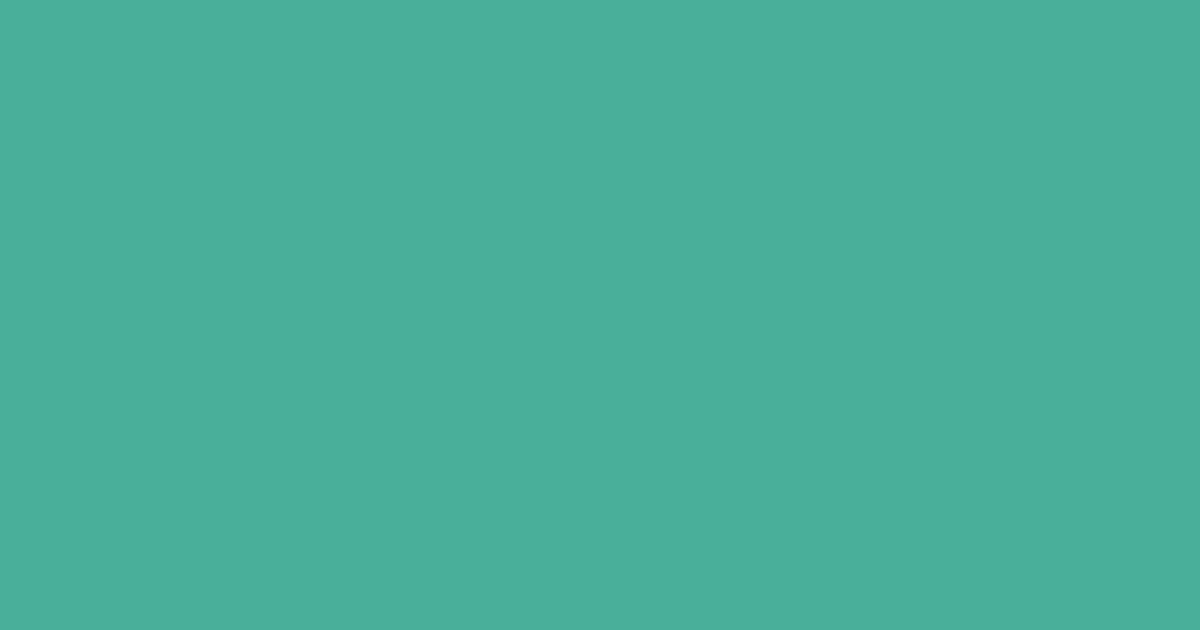 #49ae9a ocean green pearl color image