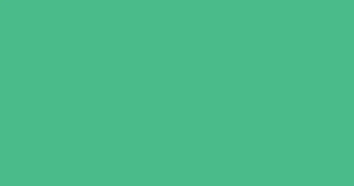 #49bb89 ocean green pearl color image