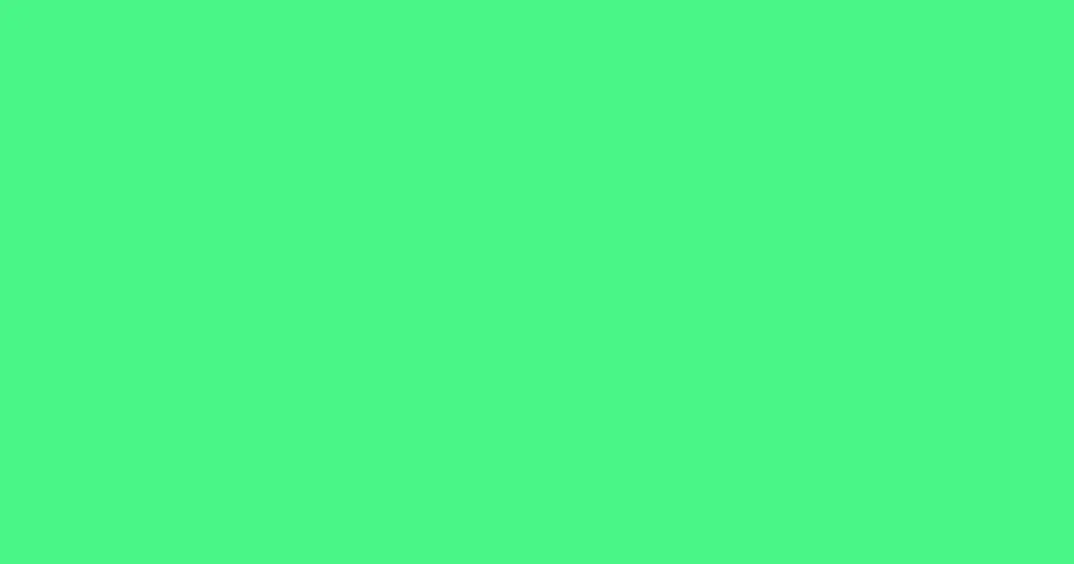 #49f686 screamin' green color image