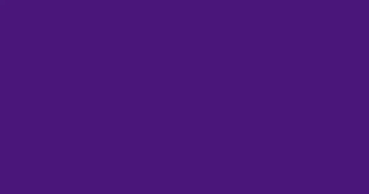#4a1679 persian indigo color image