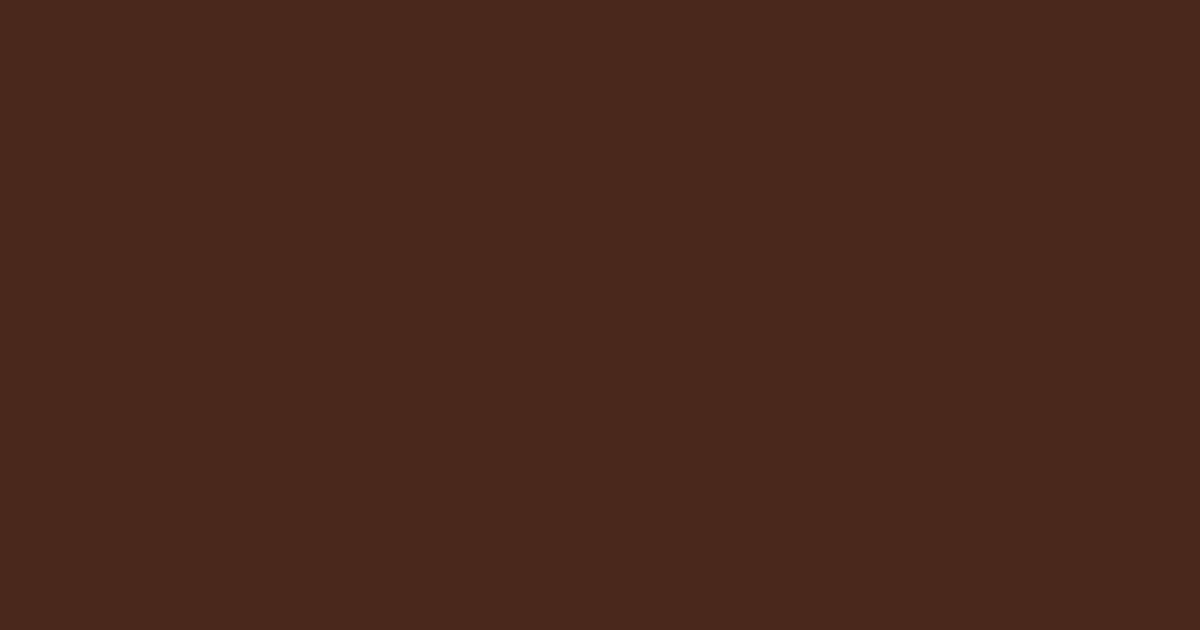#4a291b cocoa bean color image