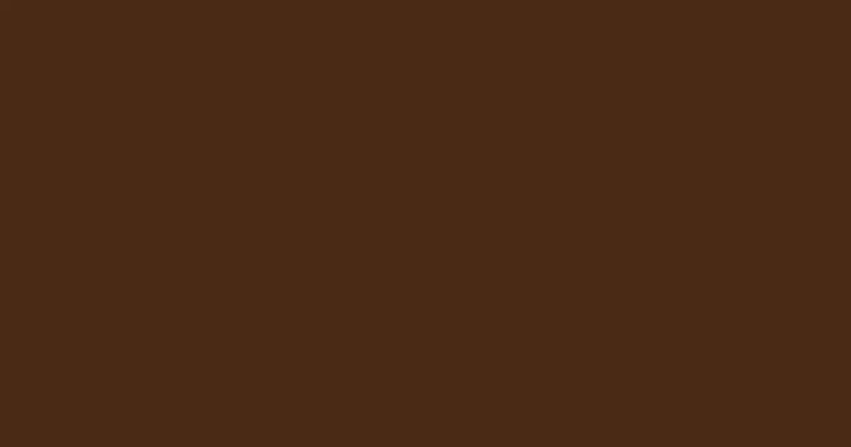 #4a2a13 brown derby color image