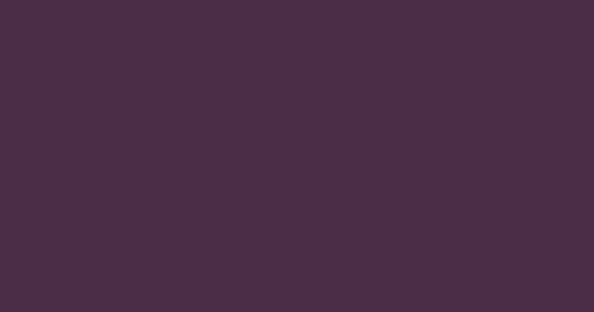 #4a2d46 eggplant color image