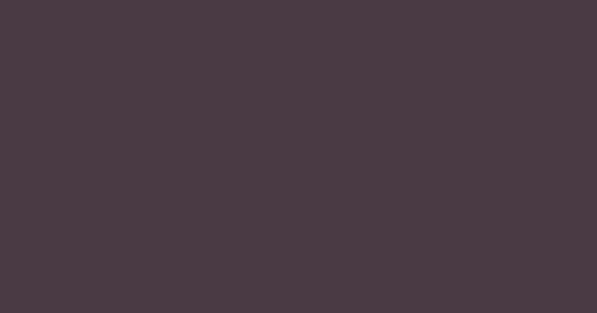 #4a3b47 matterhorn color image