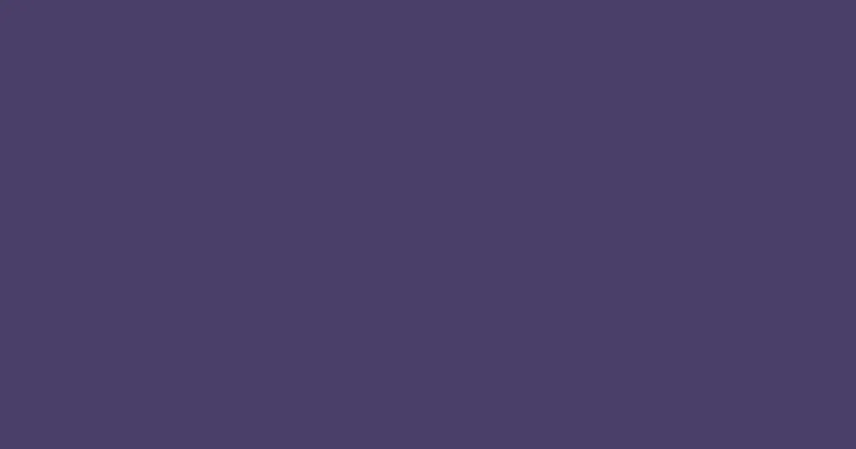 #4a3e6a cyber grape color image