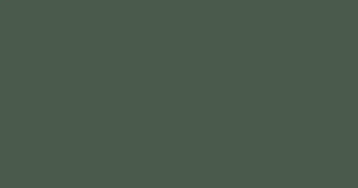 #4a5b4c gray asparagus color image