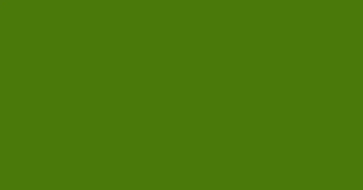 #4a7909 green leaf color image