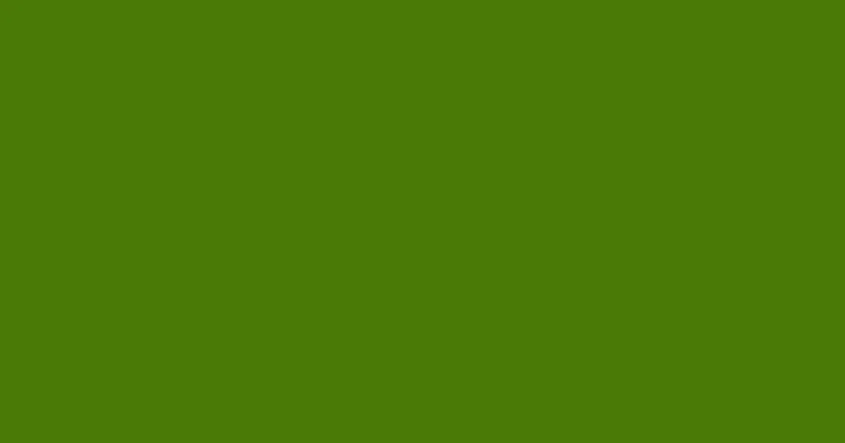 #4a7a05 green leaf color image