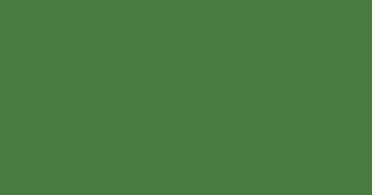 #4a7b3e fern green color image