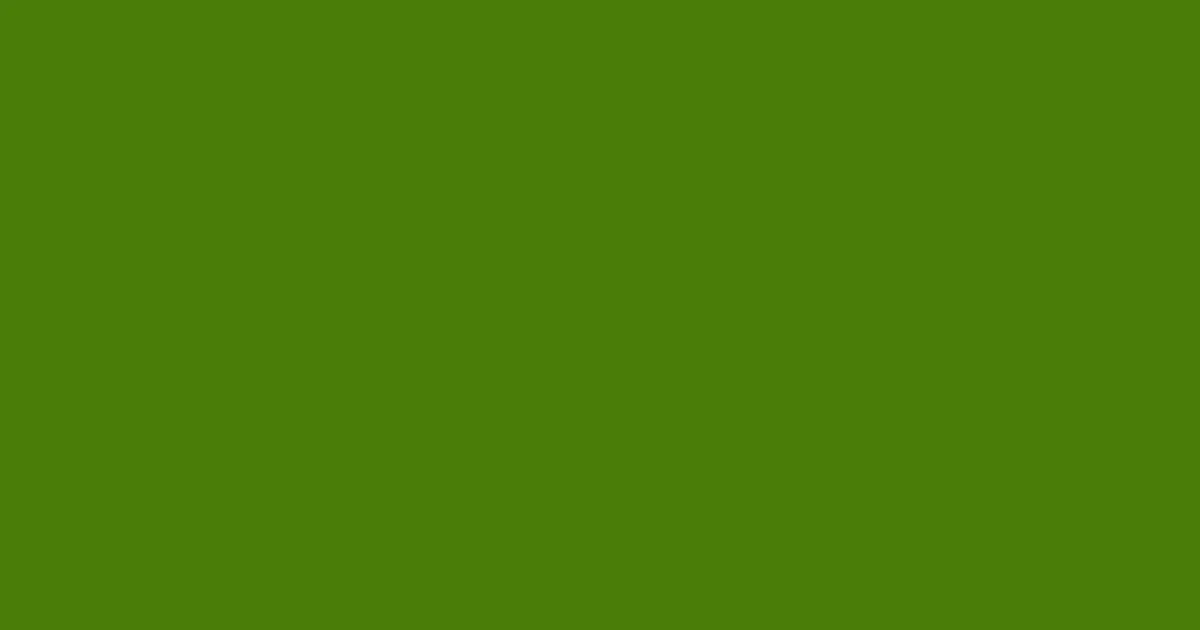 #4a7d07 green leaf color image