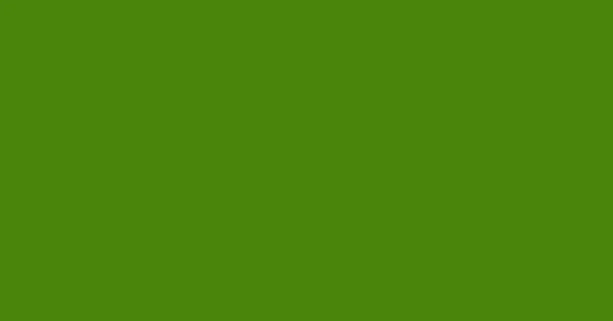 #4a850a green leaf color image