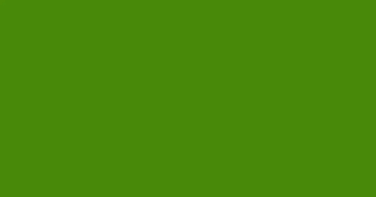 #4a8909 green leaf color image