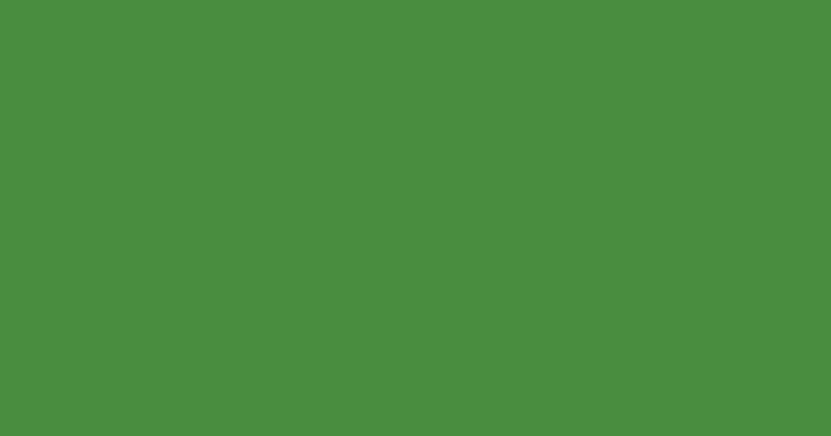 #4a8c40 fern green color image