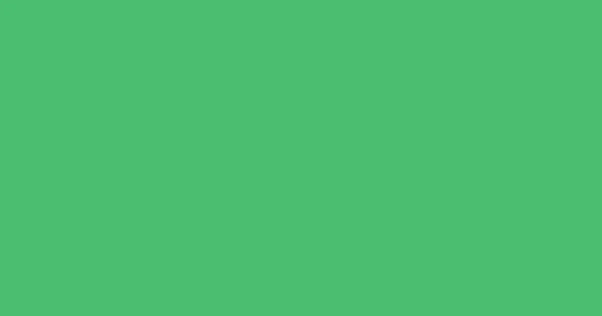 #4abe6f emerald color image