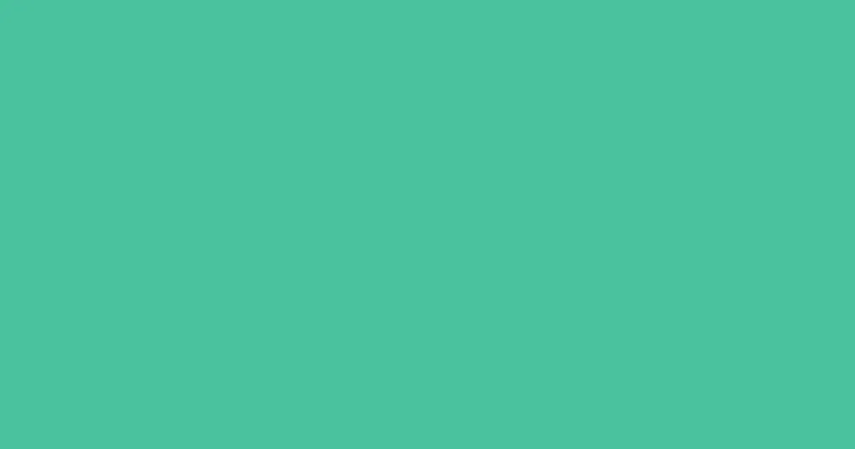 #4ac19d ocean green pearl color image