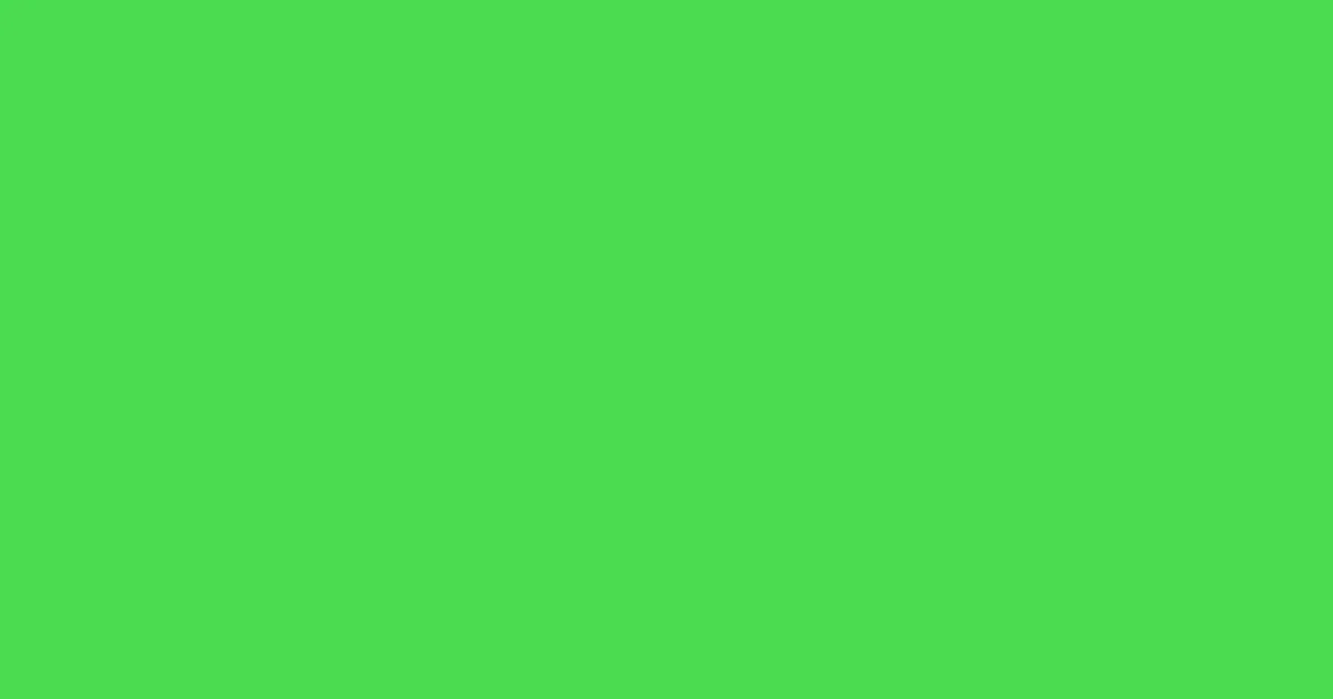 #4adc4f pastel green color image