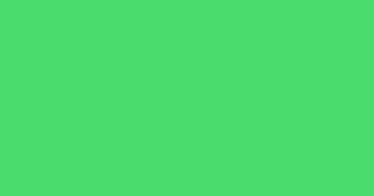 #4adc6d caribbean green pearl color image