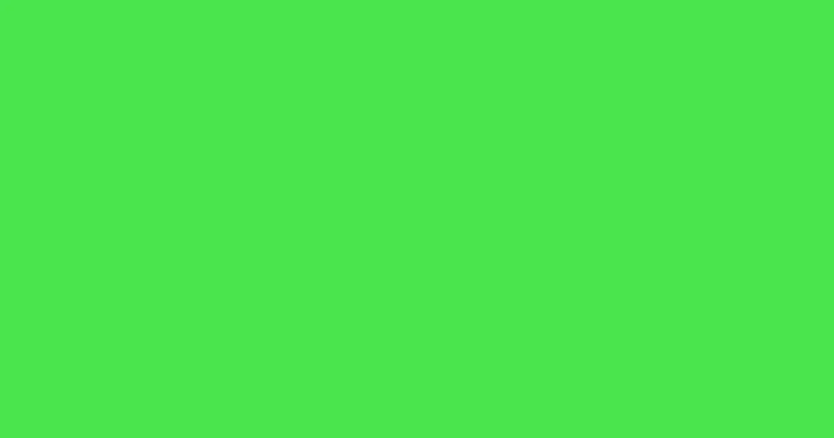 #4ae44d pastel green color image