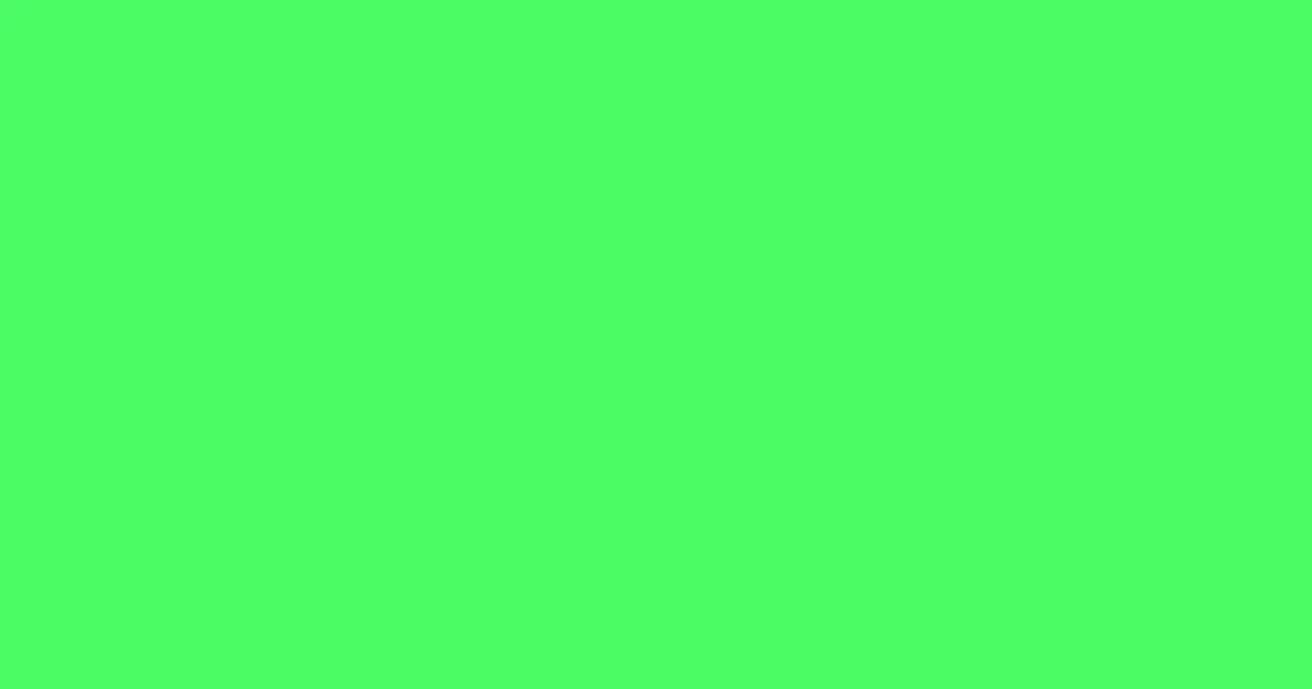 #4afc64 screamin' green color image