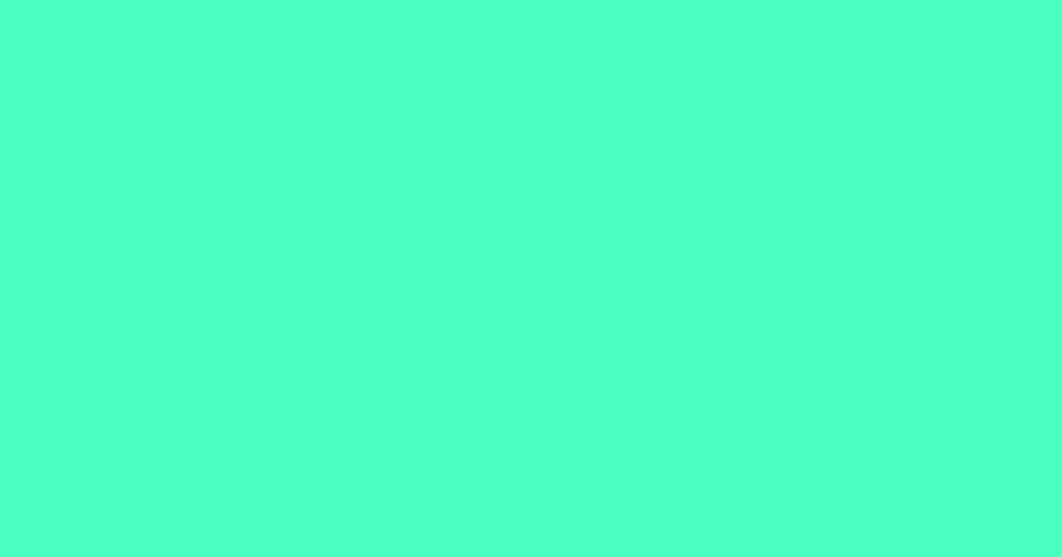 #4affbf aquamarine color image