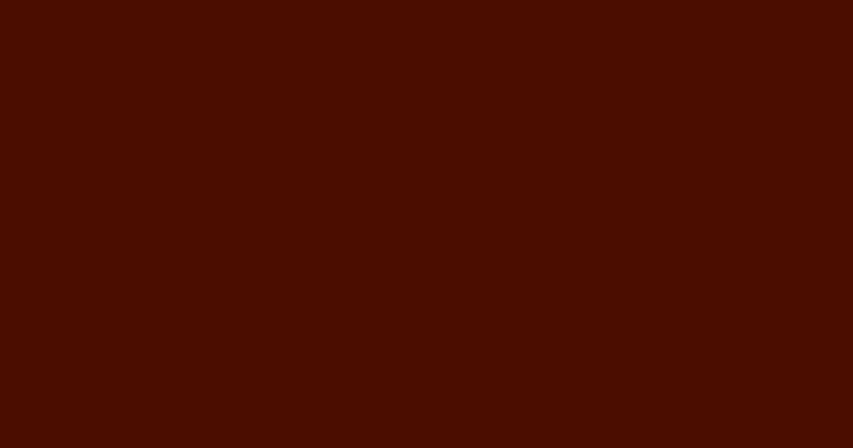 #4b0d00 brown pod color image