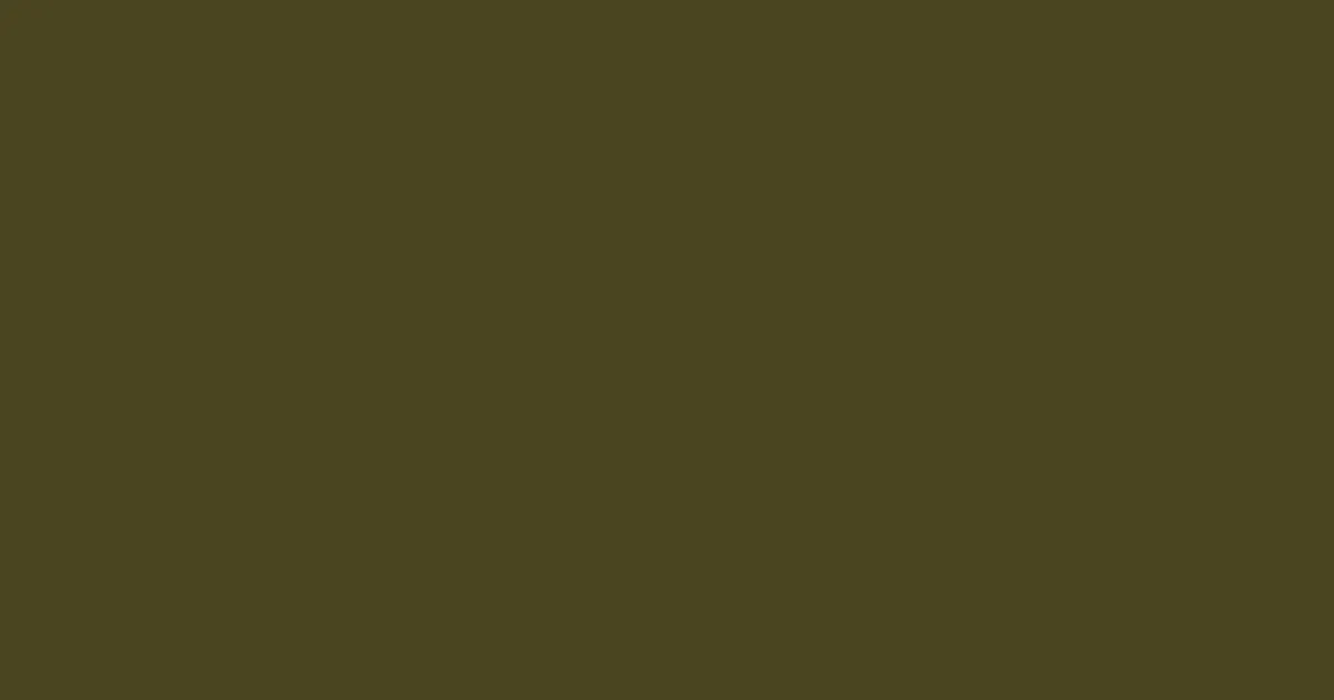 #4b4521 lisbon brown color image