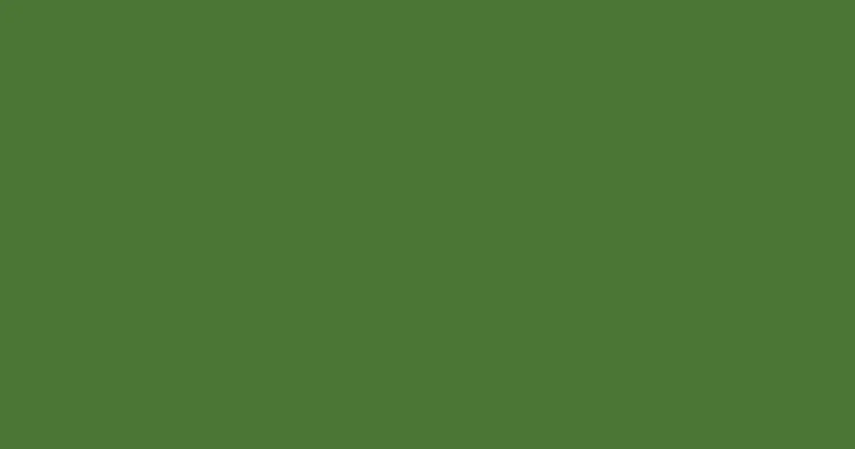 #4b7635 chalet green color image
