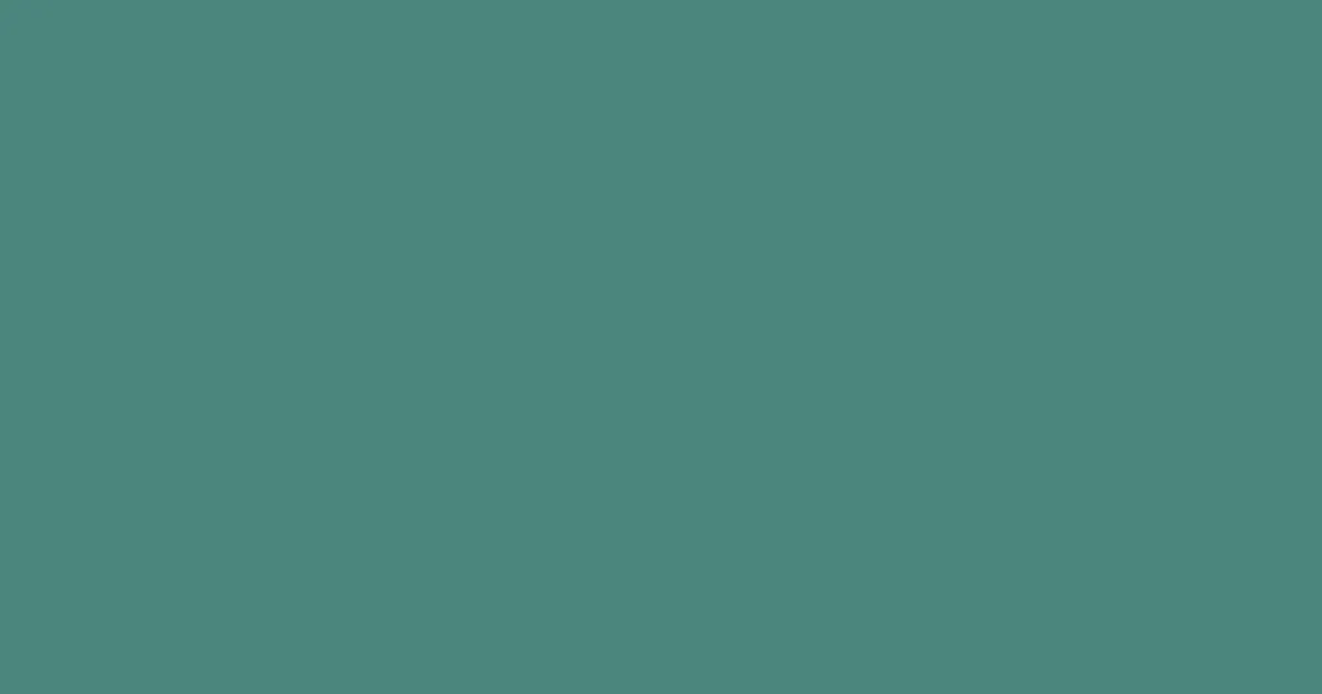 #4b867d faded jade color image