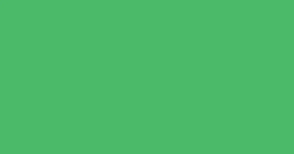 #4bba69 chateau green color image