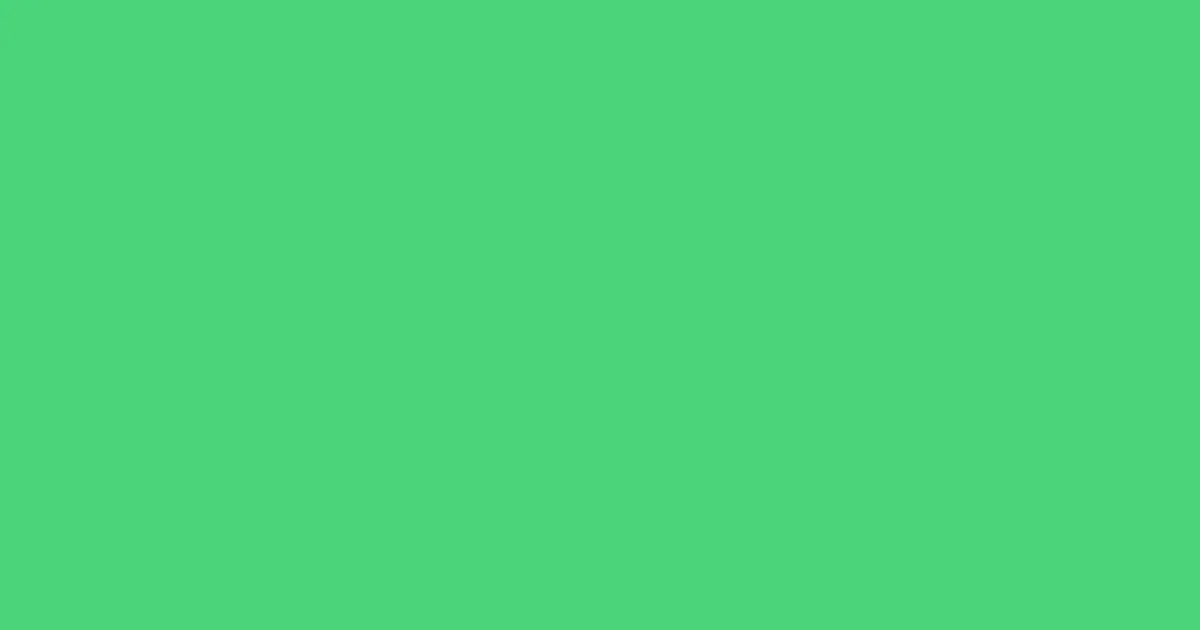 #4bd47b emerald color image