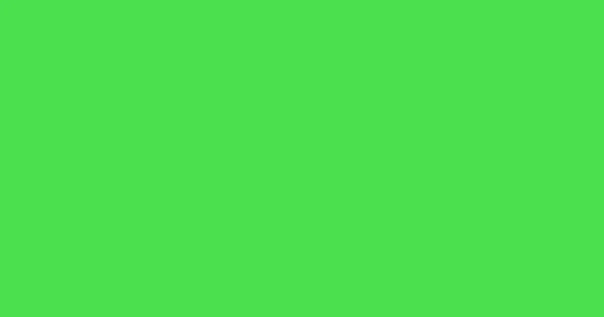 #4be04f pastel green color image