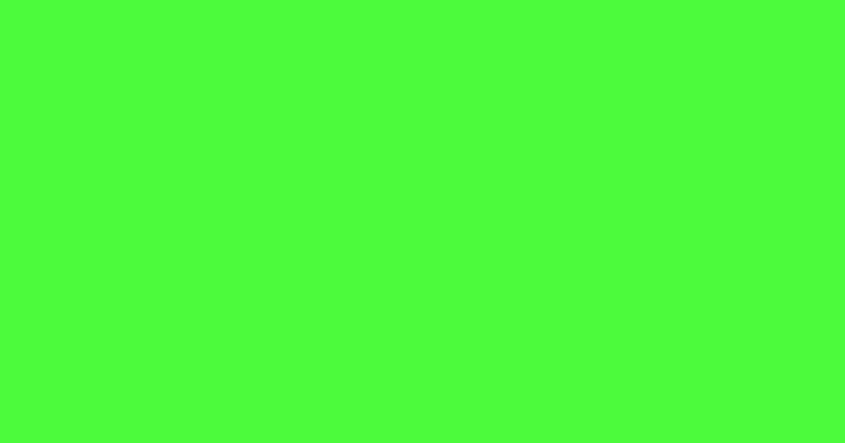 #4bfb39 screamin' green color image