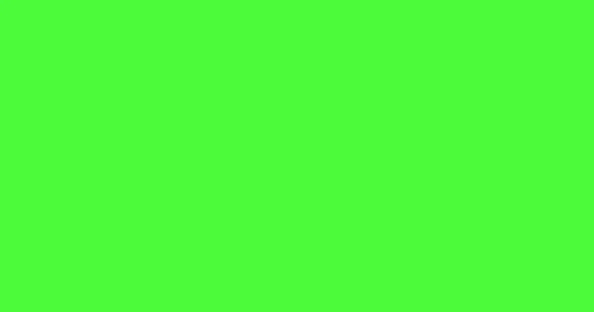 #4bfb3a screamin' green color image