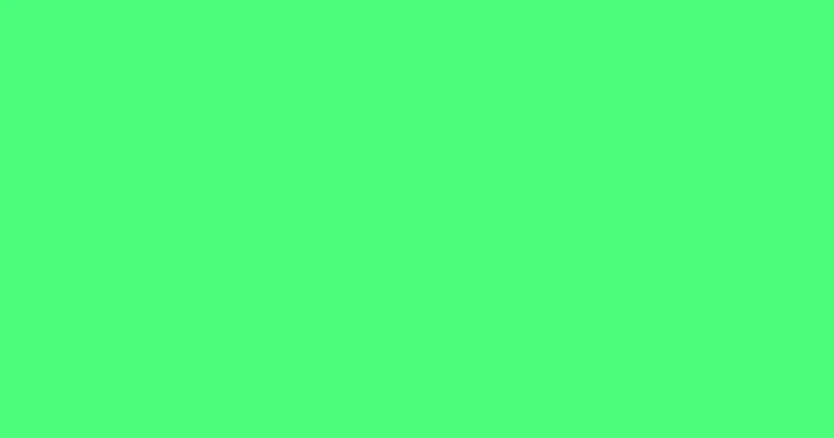 #4bfd7a screamin' green color image