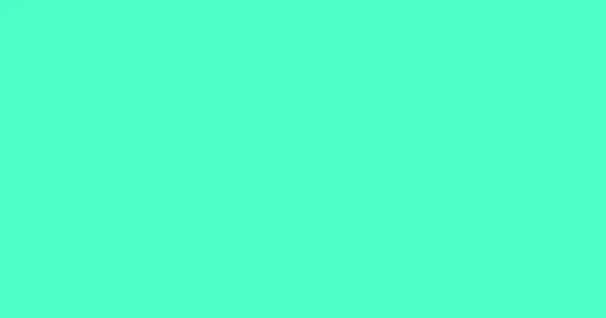 4bffc6 - Aquamarine Color Informations