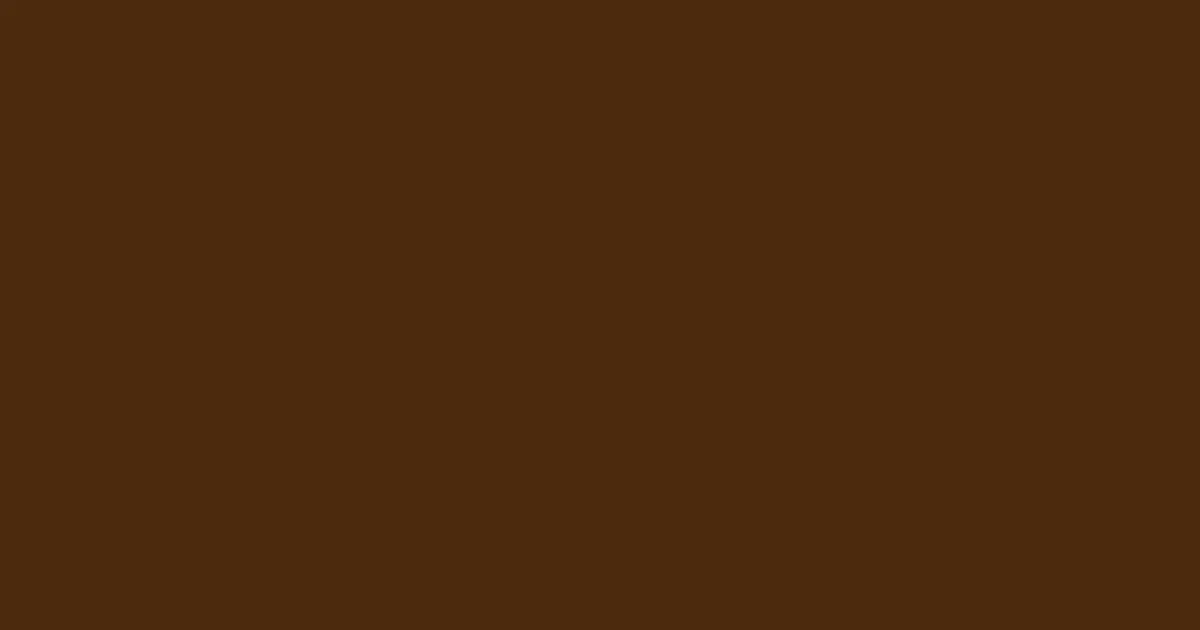 #4c2b0d cioccolato color image