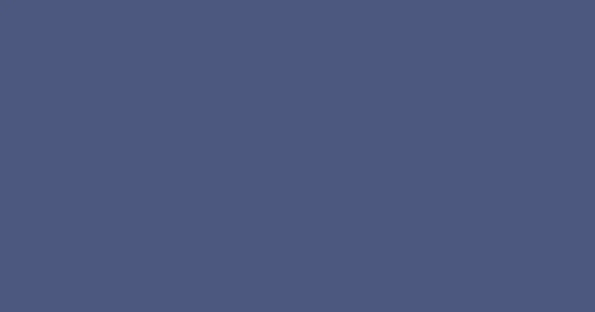 #4c577f blue bayoux color image