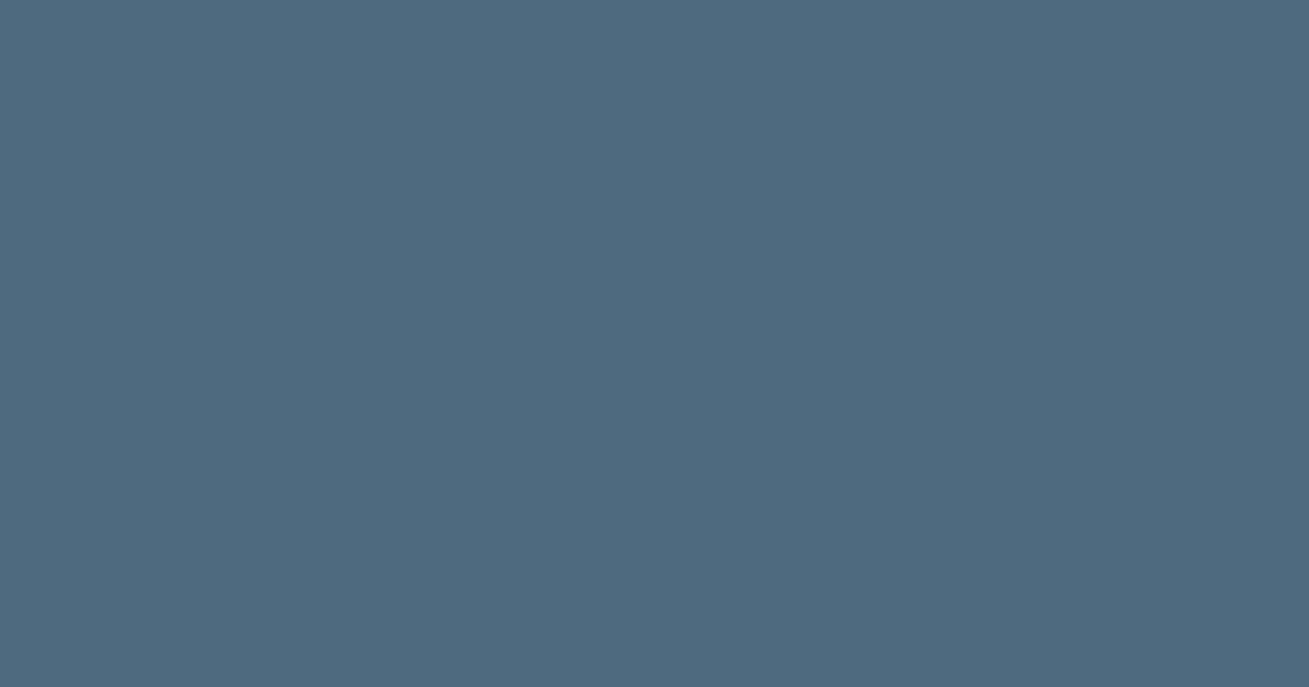 #4c697d blue bayoux color image